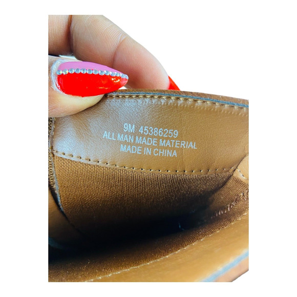 Cato Womens Comfort Leather Western Studded Tall Boots Brown Size 9M NWT - Picture 6 of 11